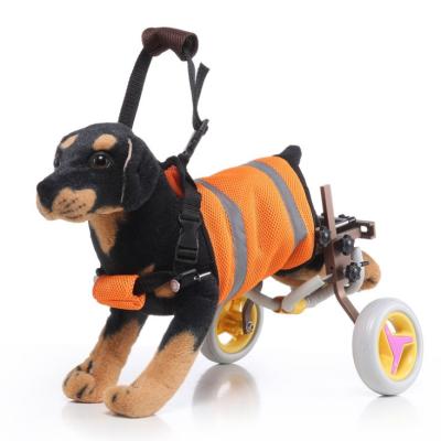 China Hind Legs Auxiliary General Paralysis Sustainable Aluminum Adjustable Scooter Rehab Dog Training Disabled Wheelchair for sale