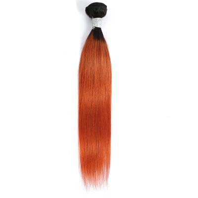 China Good Texture Can Keep Long Time Wholesale Dropshipping Virgin Cuticle Aligned Brazilian Remy Hair Extension 1B/350 Straight Hair Bundles Ombre Hair Bundles for sale