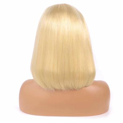 China Good Texture Can Keep Brazilian Lace Front Wigs, 613 Blonde Bob Wig, 613 Short Blonde Virgin Hair Long Time Bob Human Hair Lace Front Wigs for sale