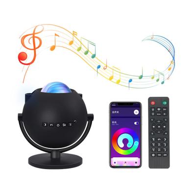 China Contemporary Music Player Night Light Baby Kids Bedroom Starry Sky Led Projector Light Tuya Moon Star Projector Desk Lamp for sale