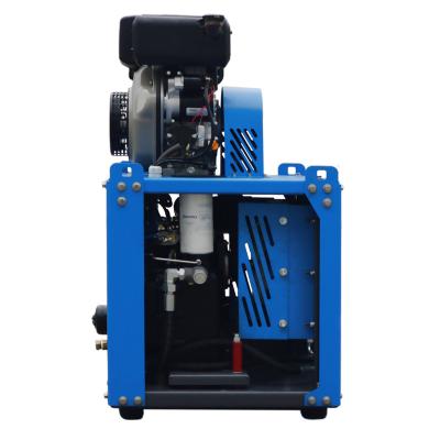 China 7.5Kw 10Hp Air Compressor Gasoline Engine Lubricated Tankless Gas Powered Portable Compressor For Pneumatic Tools for sale