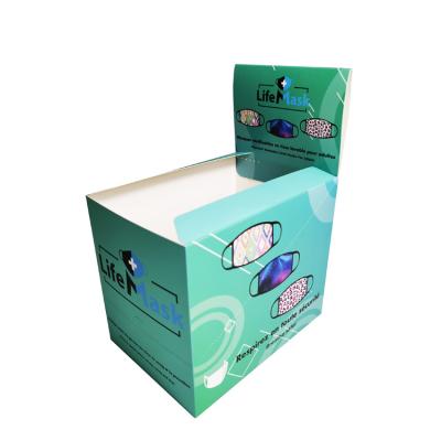 China Recycled Materials Factory Promotional Design Customized Foldable Cardboard Worktop Display Box for sale