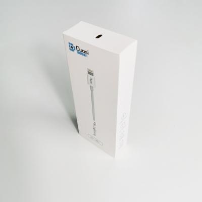 China 2021 Recycled Materials Mobile Phone Data Cable Packaging Box Cable Charging Bundle for sale