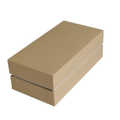 China 2020 Premium Recycled Materials Kraft Paper Gift Box Kraft Paper Box Rigid Slide With Shoulder Lid And Base Boxes for sale