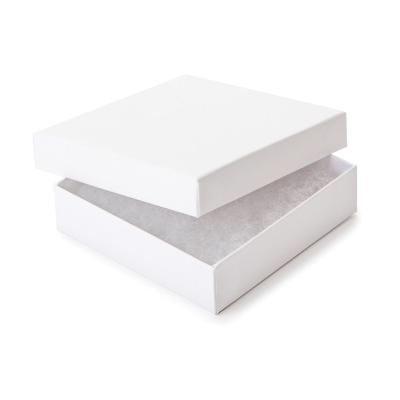 China High Quality Custom Matte Packaging Jewelry Boxes Recycled Materials White / Black Colored Gift for sale