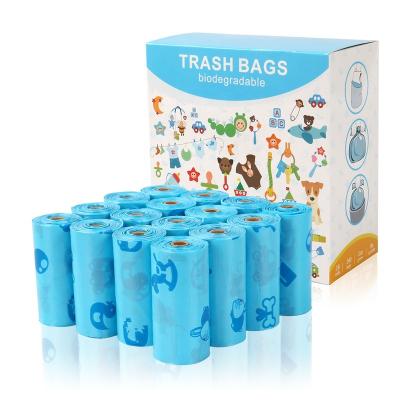 China Sustainable Plant Wholesale Biodegradable Cleaning Products Waste Bag 13 Gallon Plastic Pet Waste Bag for sale