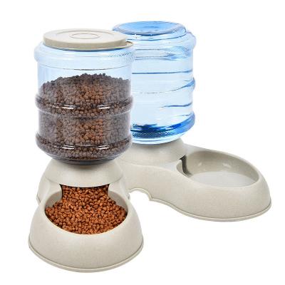 China Factory wholesale automatic pet food and water feeder drinking station bucket food plastic bucket for sale