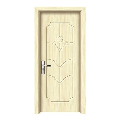 China Swing Water Resistant Interior Frosted Glass PVC Bathroom Door Price for sale