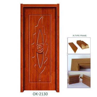 China Best Selling Modern Top Quality MDF PVC Skin Door for sale