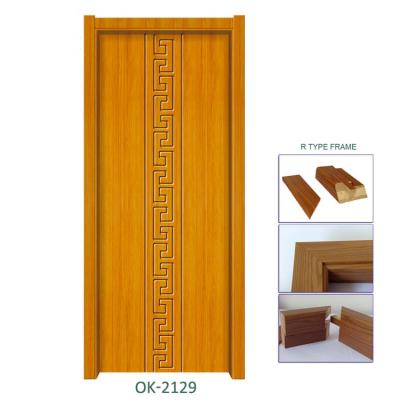 China Automatic Best Price Soundproof Interior PVC Composite Door for sale