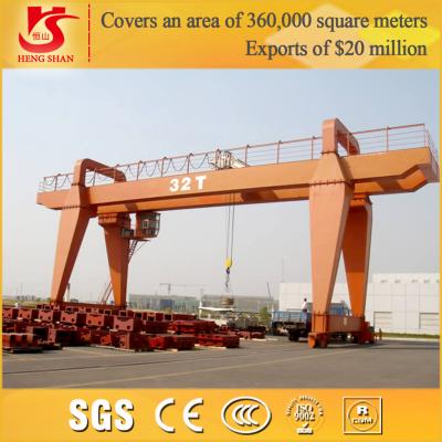 China Heavy Duty Trolley MG Type Double Girder Gantry Crane Used in Yard for sale