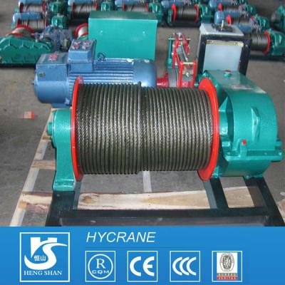 China Low Speed or High Speed Drum Wire Rope Crane Electric Winch for sale