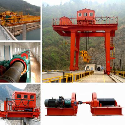 China Customizable Hydropower station application goliath crane gate hoist for sale