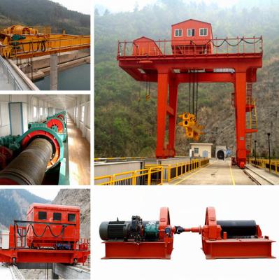 China Hydro Power Station Headstock Gear Hoist Dam Gate Winch Gate Hoist for sale