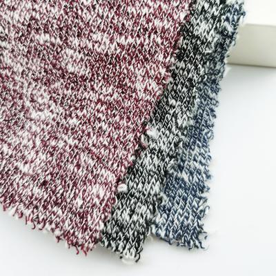 China Kaiming Viable 400GSM Hacci Knit Loop Terry Cloth Fabric French Roving Sweater for sale