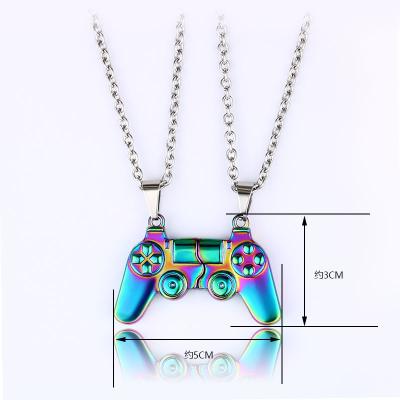 China 2022 new console game romantic necklace couples handle pairs of personality men's and women's Valentine's Day gift multilayer necklace for sale