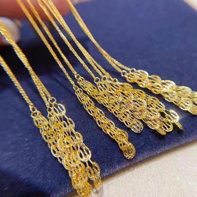 China New Design 18K Gold Rose Gold Phoenix Tail AU FASHIONABLE 750 Yellow Gold Chopin Tassel Earrings for sale