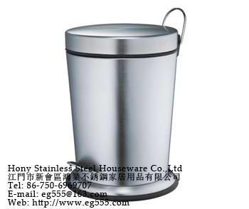 China Stainless steel trash bins for sale