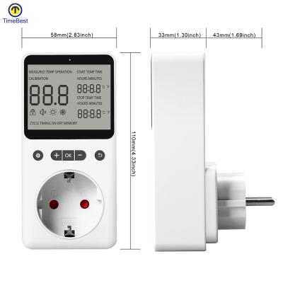 China Smart Digital Fireproof Microcomputer PC Thermostat Temperature Controller Switch High Accuracy Incubation for sale