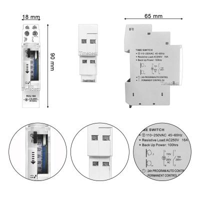 China PC 12VDC Digital Mains Timer Fireproof Switch Module Without Battery Te koop