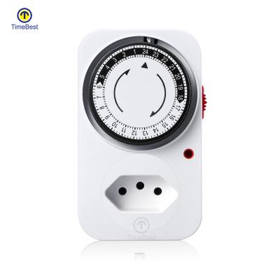 China Indoor Appliances 24 Hours Small Timer Mini Mechanical 30 Minute Automatic Countdown Switch 220v Socket Mechanical Timer Te koop