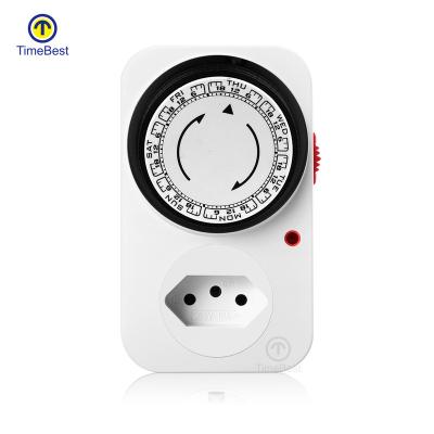 Cina Home Appliances 24 Hours Automatic Electric Analog 220V Mechanical Weekly Time Socket in vendita