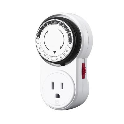 Κίνα Hot Selling 60min Flame Retardant PC 24 Hour Mechanical Transmission On-Off Timer Sockets προς πώληση