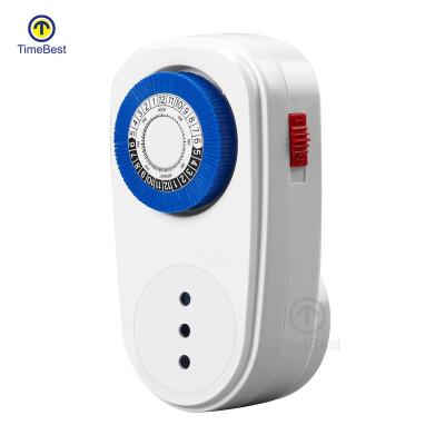 Cina Pin Mini Manual Mechanical Electrical Timers Swictch Fireproof PC 24 Hours in vendita