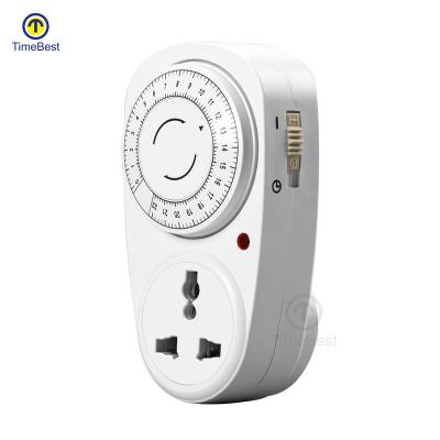 China Residential / General Purpose Custom Design Programmable Countdown Mechanical Clock Timer Socket Available for sale