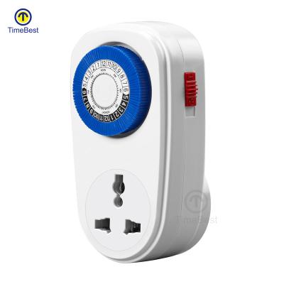 中国 PC Flame Retardant Timer Mechanical Electrical Mini Mechanical Timer 販売のため