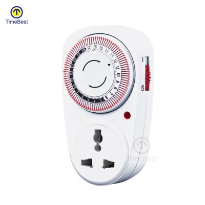 Chine Indoor Appliances Timer Plug Greenhouse Grow Light Mechanical Mini Electrical Timer 24 Hours à vendre