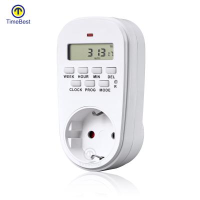 China Factory direct supply indoor appliance switch Digital LCD timer electronic programmable socket en venta