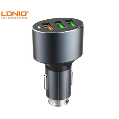 China LDNIO C703Q New China-chic Hot Sale 3.6A Three USB Port Support QC3.0 Mobile Phone Car Charger For iPhone 12/Huawei/Xiaomi Mobile Phone for sale