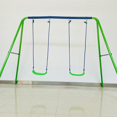 China Multifunctional Indoor Outdoor Kids Balcony Playground Double Swing Kids Garden Swing Set for sale