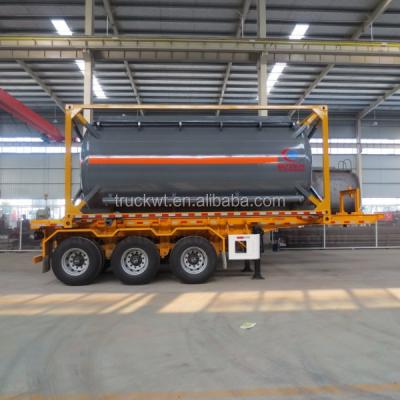 China 20000 Liter ISO 20 Feet Fuel Tank Container 20000Liter for sale