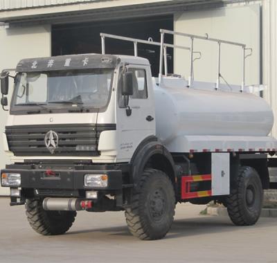 China Q235 Carbon Steel China Factory Sale 10m3 Euro3 Beiben 4x4 High Quality Fuel Tanker for sale