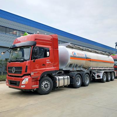 China Aluminum Alloy 5454 Mirror Trailer Truck Oil Semi Trailer Fuel Tank Trailer for sale