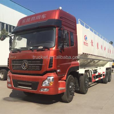 China Factory sales 40Ton bulk dongfeng 8x4 poultry feed truck CLW5311ZSLD for sale