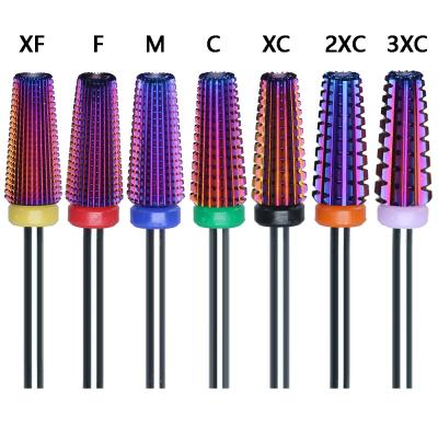 China Hot Selling Purple Color Nail Drill Bit Sets Best Price Nail Drill Bits For Wholesale for sale