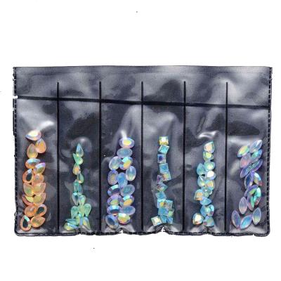 China Shiny Fashion Crystal Transparent Glitter Mix Shape Nail Decoration New Nail Art Rhinestone Nail Diamond Decoration With Colorful Hot Sale Products for sale