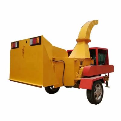 China Cutting scrap wood diesel engine wood chipper diesel engine wood chipper forestry log chipper wood chipper with firewood processor for sale