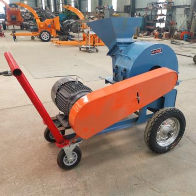 China Crushing Wood Logs Sawdust Impact Hot Selling Wood Hammer Wood Machine Combine Animal Feed And Mixer Sawdust Crusher for sale