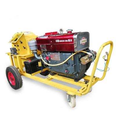 China Crush Wood Logs Making Sawdust Small Tree Branch Machine Hot Selling Bamboo Gasoline Power Machine 40hp Wood Sawdust Crusher for sale