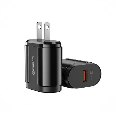 Chine 18W Mobile Phone Charger Travel Charger Quick QC 3.0 USB Wall Charger For Mobile Phones à vendre