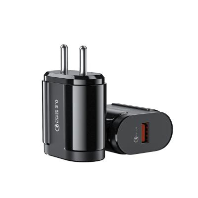 중국 Mobile Phone 5V 3A USB Phone Charger Quick Travel QC3.0 Charger For India 판매용