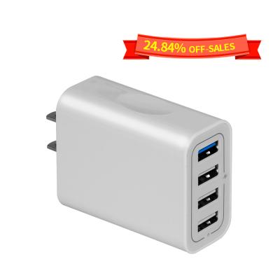 中国 Quick Charge 3.0, Portable USB Wall Charger, 40W Mobile Phone 4 Port [3.0+2.4A] USB Wall Charger Adapter for iPhone, /Samsung/Pad and More 販売のため