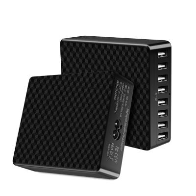 中国 Wholesale Mobile Phone 40W 8-Port USB Wall Charger Station 5V 2.4A Cell Phone Multi Left Charging Station For Smart Devices 販売のため