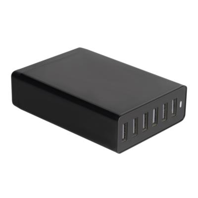 중국 Mobile Phone Tablet MP3 GPS 60w Wall Charger 5v 12a QC 3.0 Charger Adapter 6 Port USB Charger For USB Devices / Phone 판매용