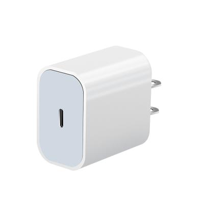 China Fast Charger 5v 9v 20w USB C Charger 5v 9v 20w palladium palladium type Shenzhen PD Charger Item 20w QC 3.0 c charger for iphone 12 for sale