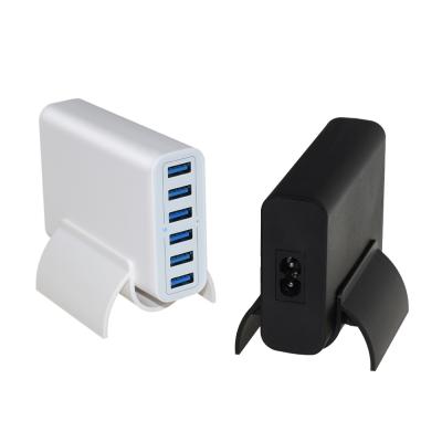 China Smart Mobile Phone Tablet MP3 GPS 6 USB Port 60w 5V 2.4a Mobile Phone Charger Usb Wall Charger Station Te koop